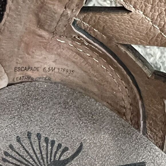 OTBT Nomadic Sandal Size US 6.5 M Black Leather Wedge Heel Lace-Up Strappy New - Picture 10 of 11